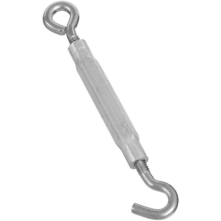 National 1/4 In. x 7-1/2 In. Stainless Steel Hook & Eye Turnbuckle N221952